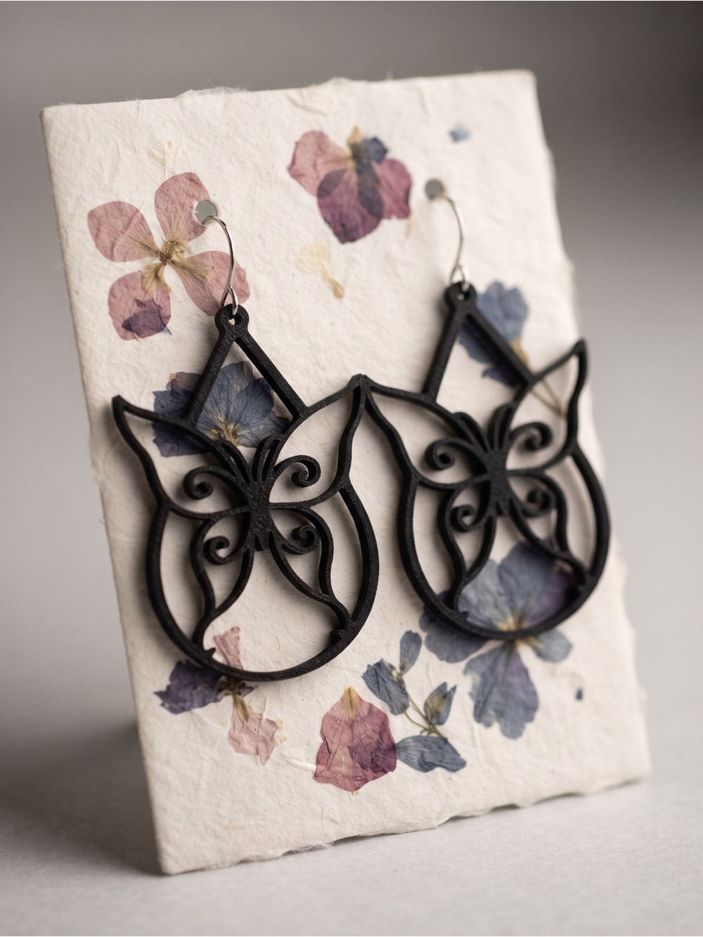 Black Butterfly Dangle Earrings - Women Jewelry